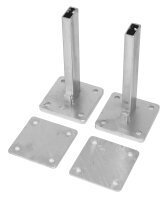 Padel Tennis Netzpfosten 73 mm rund zum Aufschrauben