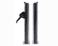 Padel Tennispfosten 73 mm rund mit Platte