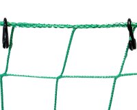 Befestigungs-Ringe im Ballfangnetz eingearbeitet