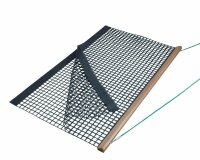Tennis Schleppnetz PVC doppelt mit Holz-Zugschiene